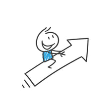 Laden Sie das Bild in den Galerie-Viewer, 15 Strichfiguren-Szenen. Die Blauen. Mit Pfeilen