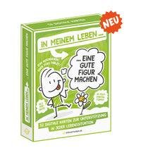 Laden Sie das Bild in den Galerie-Viewer, In meinem Leben eine Gute Figur machen. Strichfiguren, Strichmännchen, Erklärfiguren und Illustrationen. 52 Karten. Karten-Set mit tollen Strichmännchen.