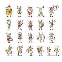 Laden Sie das Bild in den Galerie-Viewer, Funny Reindeer – 20 Rentiere zur Weihnachtszeit
