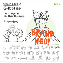 Laden Sie das Bild in den Galerie-Viewer, Ghosties Teil 3 / Strichfiguren für dein Business
